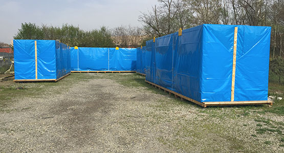 Area di servizio per imballi Area di servizio per imballi