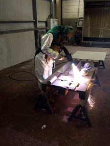 Reparto di metallizzazione industriale