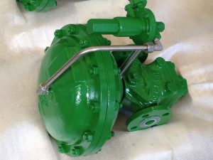 Verniciatura di un regolatore gas industriale
