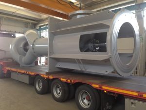 Trasporto ventilatori industriali verniciati
